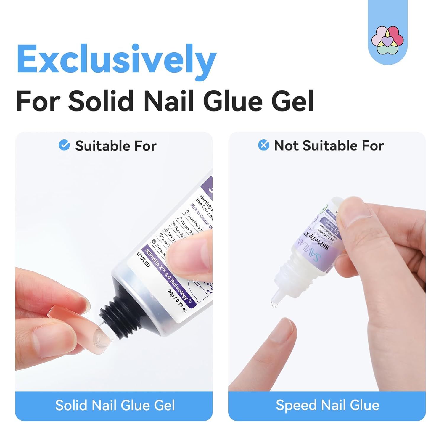 SAVILAND 10s Solid Nail Glue Remover Pen with Vitamin E and Castor Oil for Press On Nails - Image 3