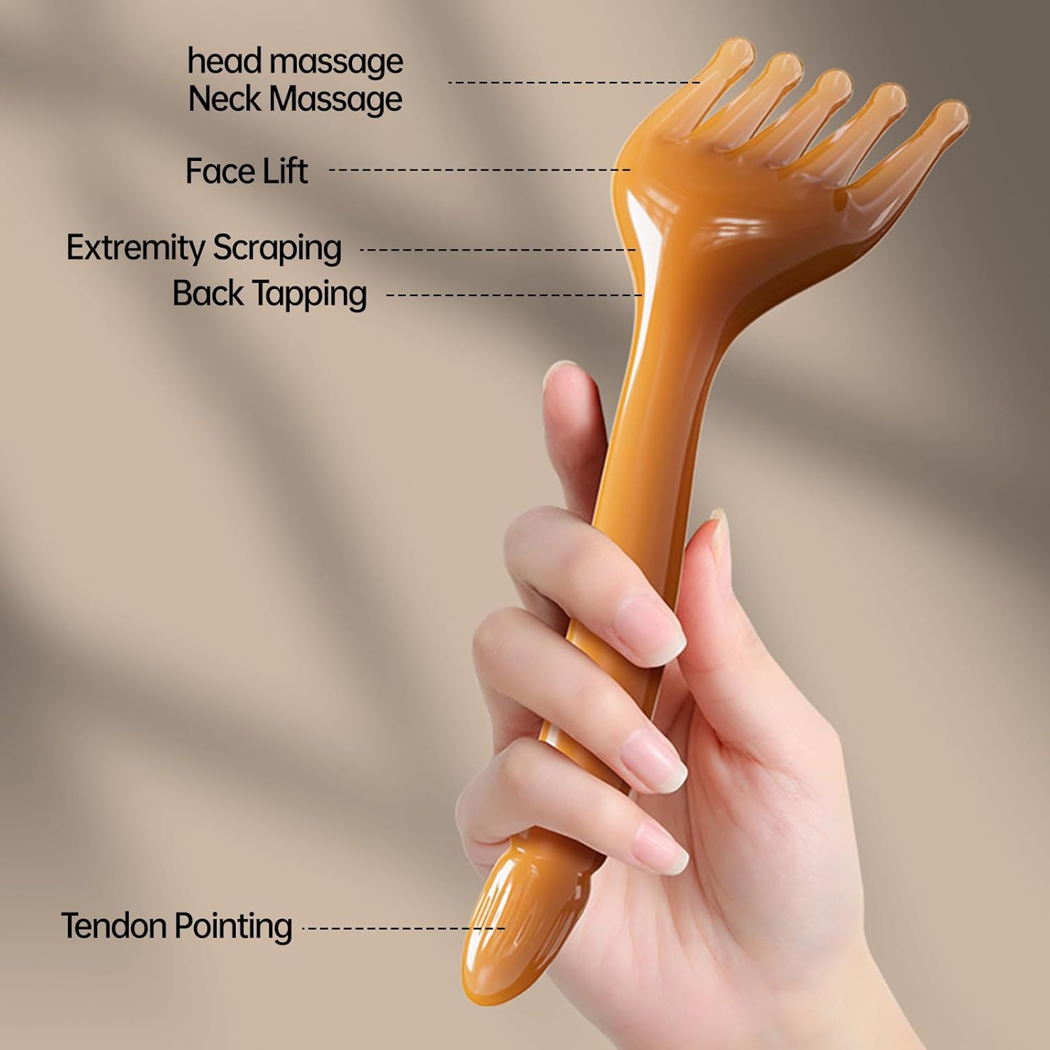 Scalp Massager Tool for Hair Growth and Relaxation Gua Sha Head Massage Brush Large - Image 4