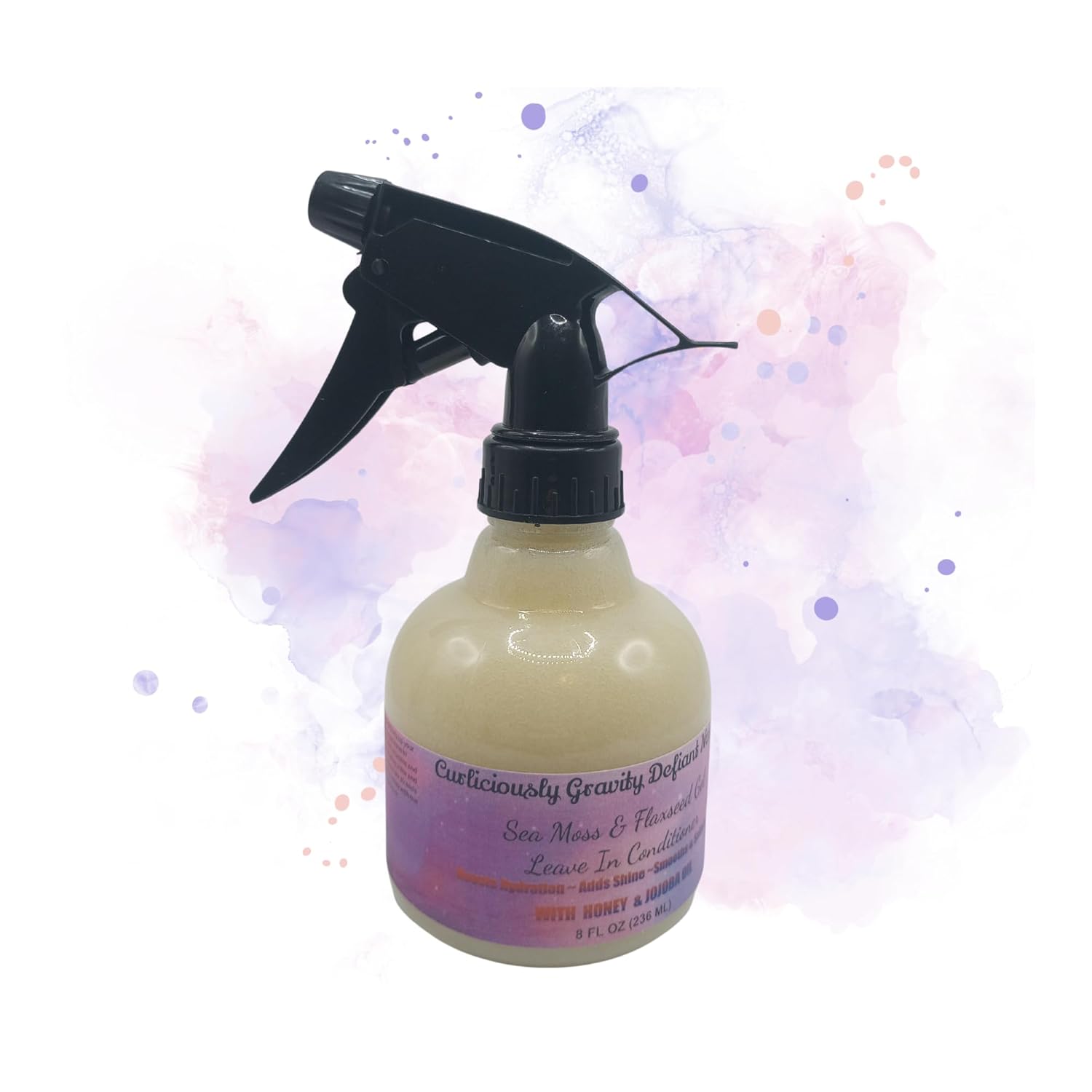 Hydrating 8 oz Sea Moss Flaxseed Gel Leave-In Conditioner for Volume and Frizz Control - Image 6