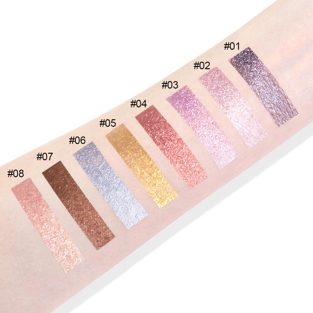 Shimmer Brown Eyeshadow Powder for Face Highlighting, Easy Application, 1 Count - Image 6