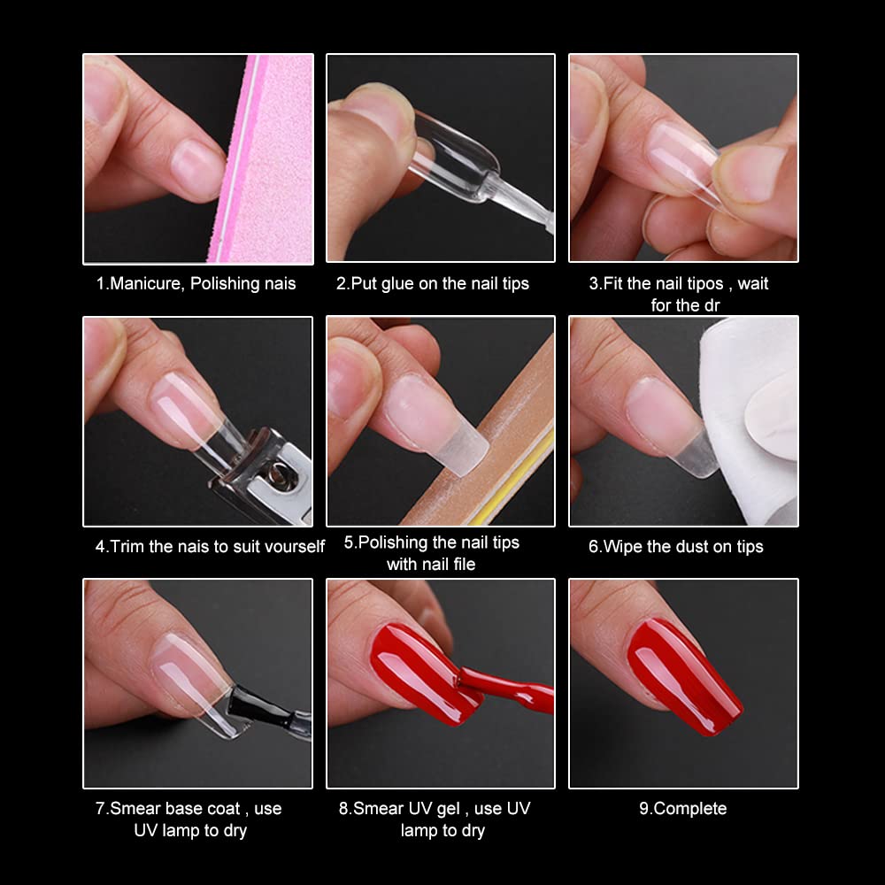 120Pcs Soft Gel Short Almond Fake Nails Half Matte Full Cover Press-On Tips - Image 8