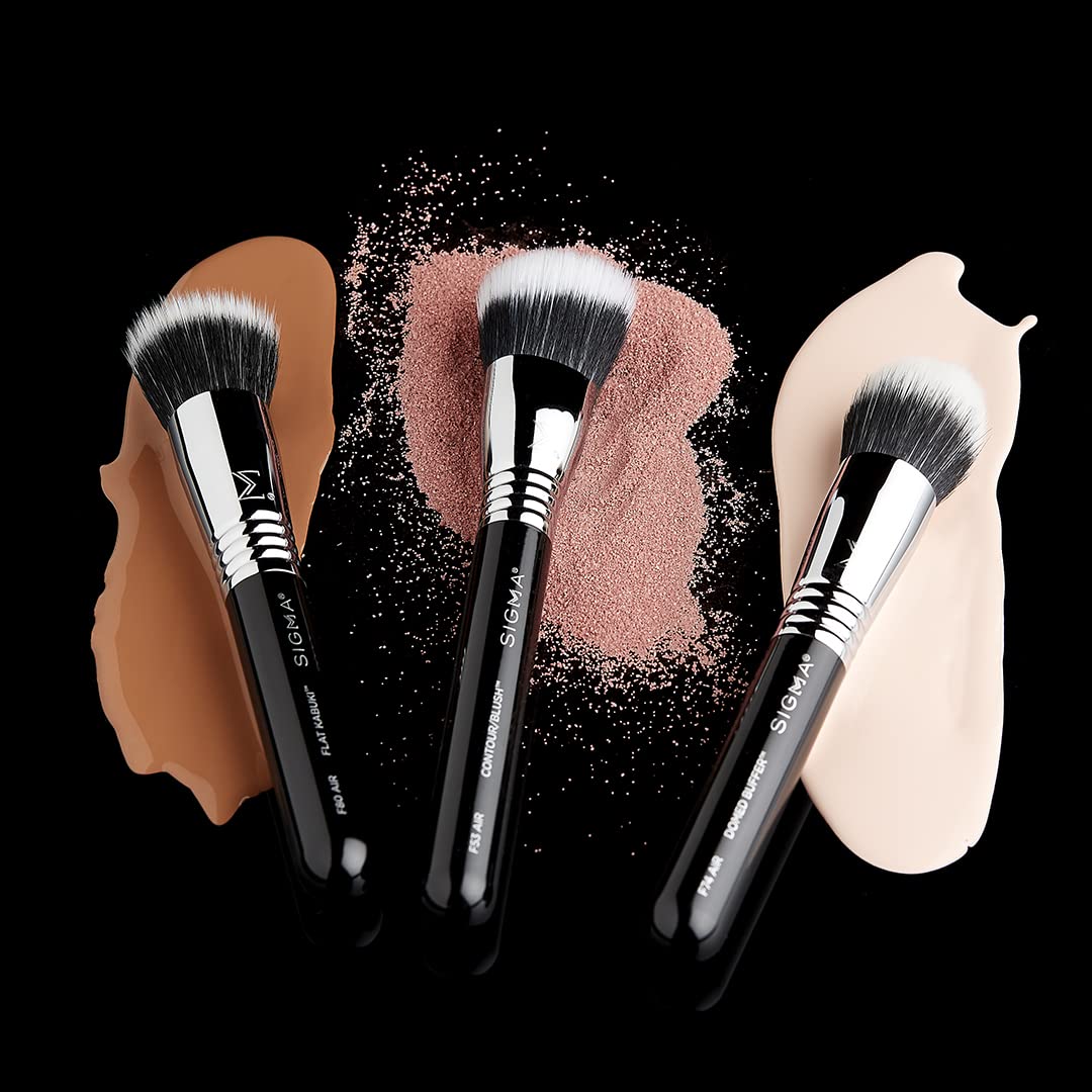 Sigma Beauty F80 Air Flat Kabuki Brush – Flat Top Kabuki Foundation Brush with Premium Synthetic Fibers for Evenly Blending and Buffing Foundation, Compatible with Liquid & Cream Makeup Product - Image 7
