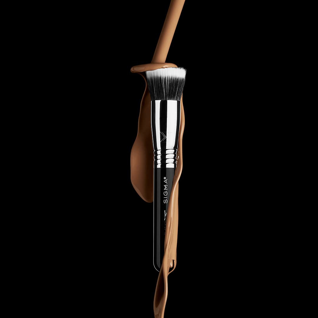 Sigma Beauty F80 Air Flat Kabuki Brush – Flat Top Kabuki Foundation Brush with Premium Synthetic Fibers for Evenly Blending and Buffing Foundation, Compatible with Liquid & Cream Makeup Product - Image 6