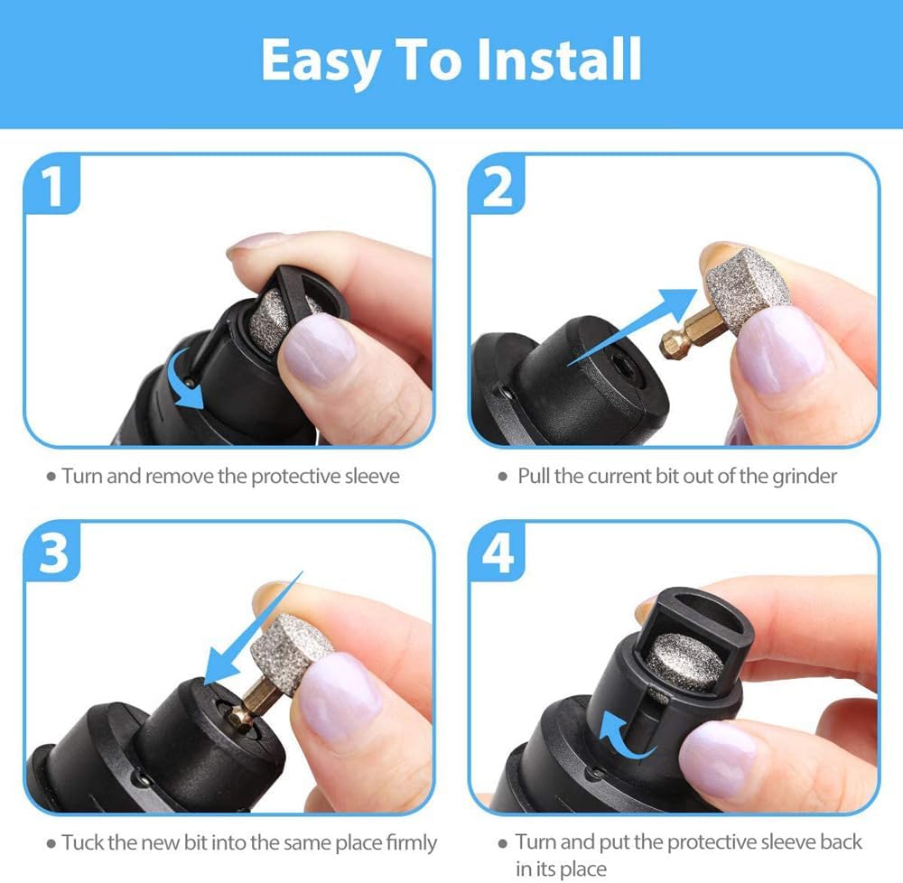 Silent Groom Pro Dog Nail Grinder with USB Rechargeable Trimmer for Safe Grooming - Image 6