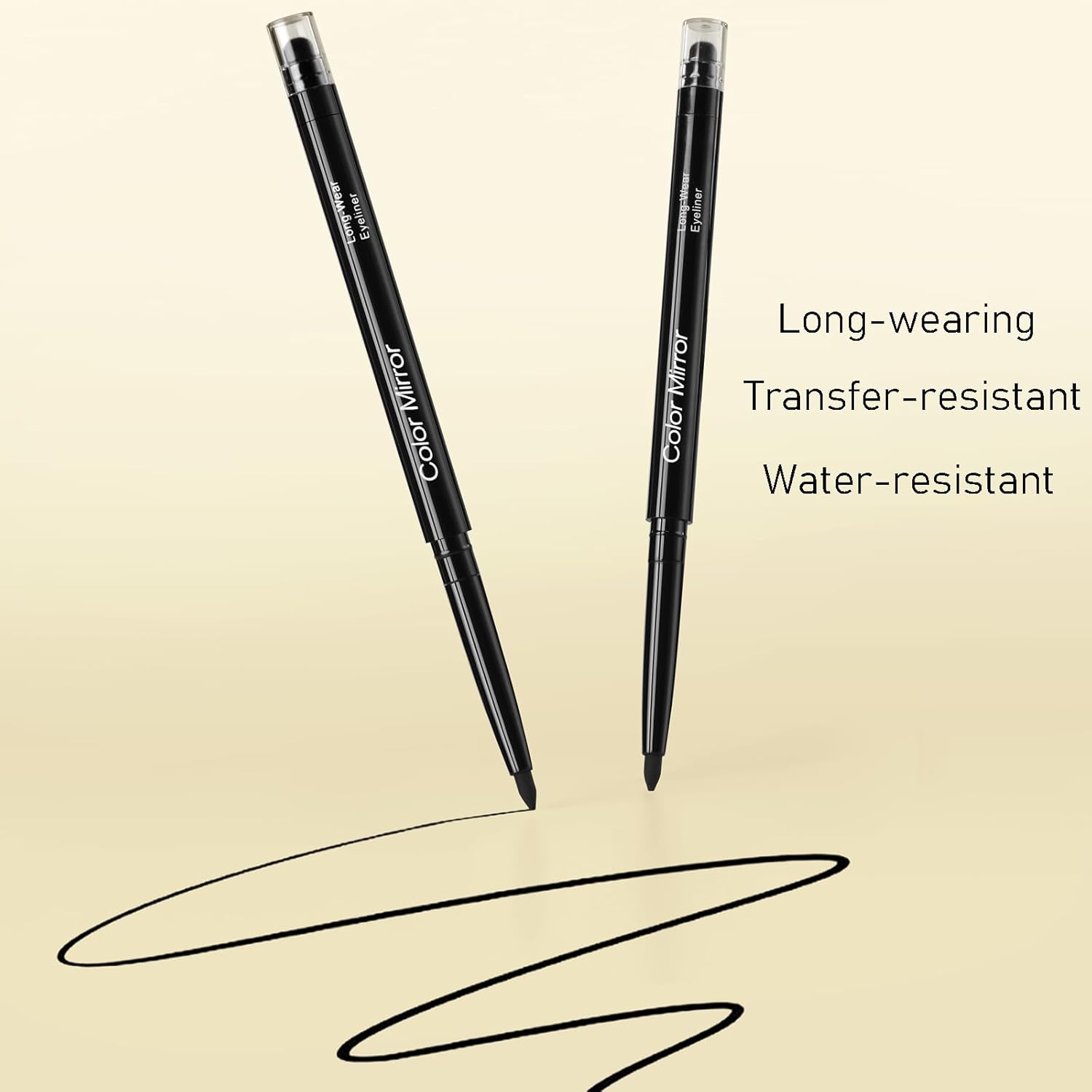 Smudge-Proof Waterproof Retractable Eyeliner Pencil with Brush, Matte and Shimmer Finish, 09 Bright Blue - Image 6
