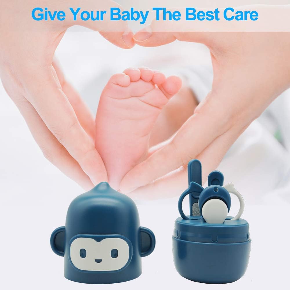 Blue 4-in-1 Baby Nail Grooming Kit Set for Newborns, Infants, and Toddlers - Image 7