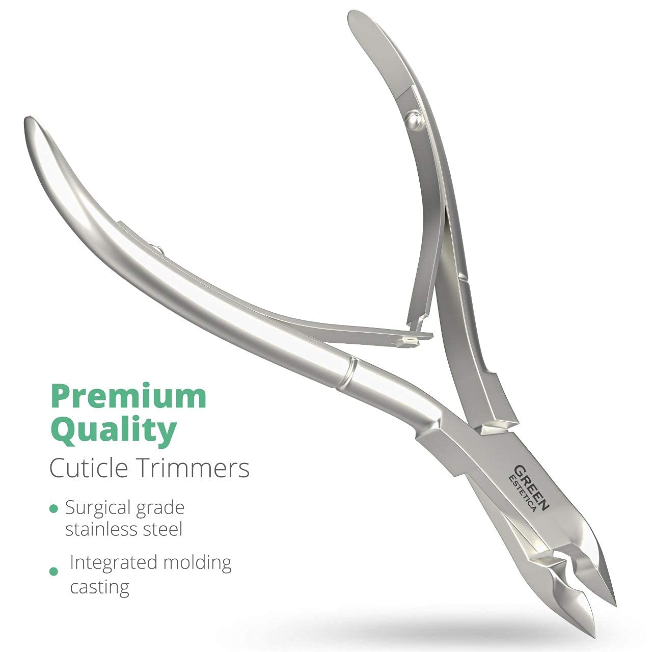 Sharp Stainless Steel Professional Cuticle Trimmer with Double Spring for Nail Care - Image 5