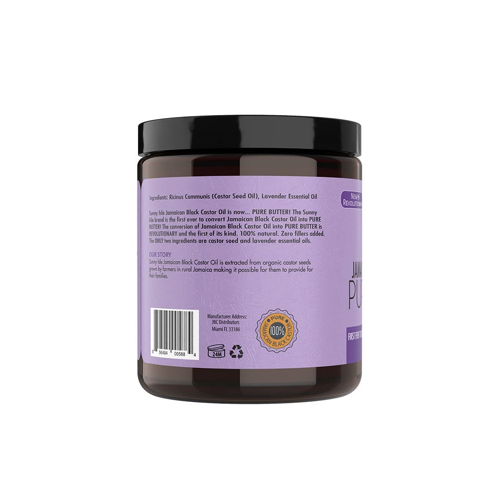 Sunny Isle Lavender 8oz Pure Jamaican Black Castor Oil Butter for Hair Growth and Skin Moisturizing - Image 9