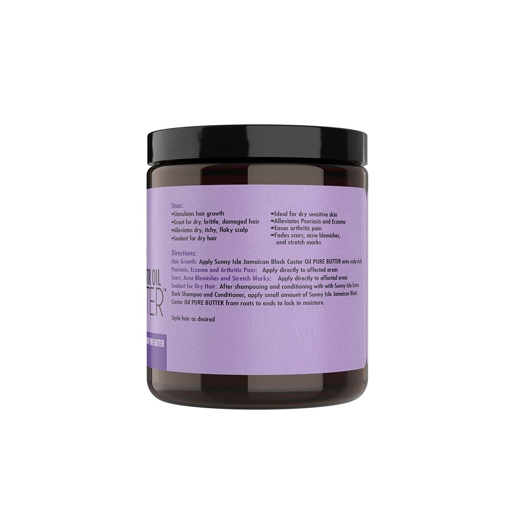 Sunny Isle Lavender 8oz Pure Jamaican Black Castor Oil Butter for Hair Growth and Skin Moisturizing - Image 8