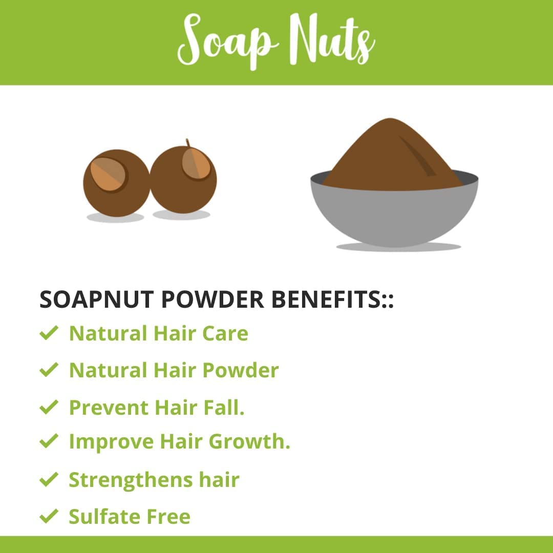 SVATV Soapnut Powder 227g Natural Hair Care Reetha Aritha Shampoo for All - Image 3