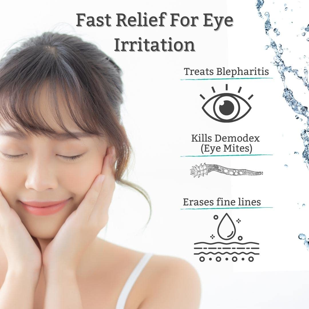 TearRestore Tea Tree HylaWipe Eyelid Wipes - 30 Count Hydrating Cleanser for Blepharitis Irritated Eyes - Image 7