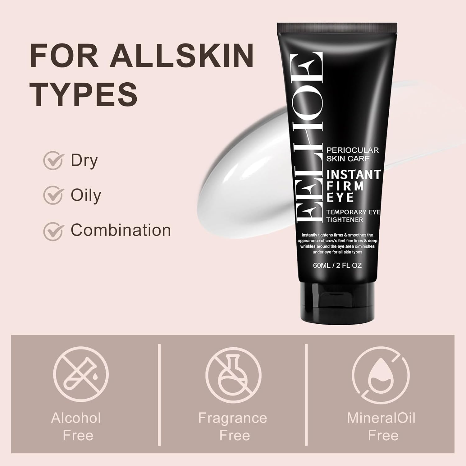 Instant Eye Tightener Cream 60 ML for Puffiness, Fine Lines, and Hydration - Image 7