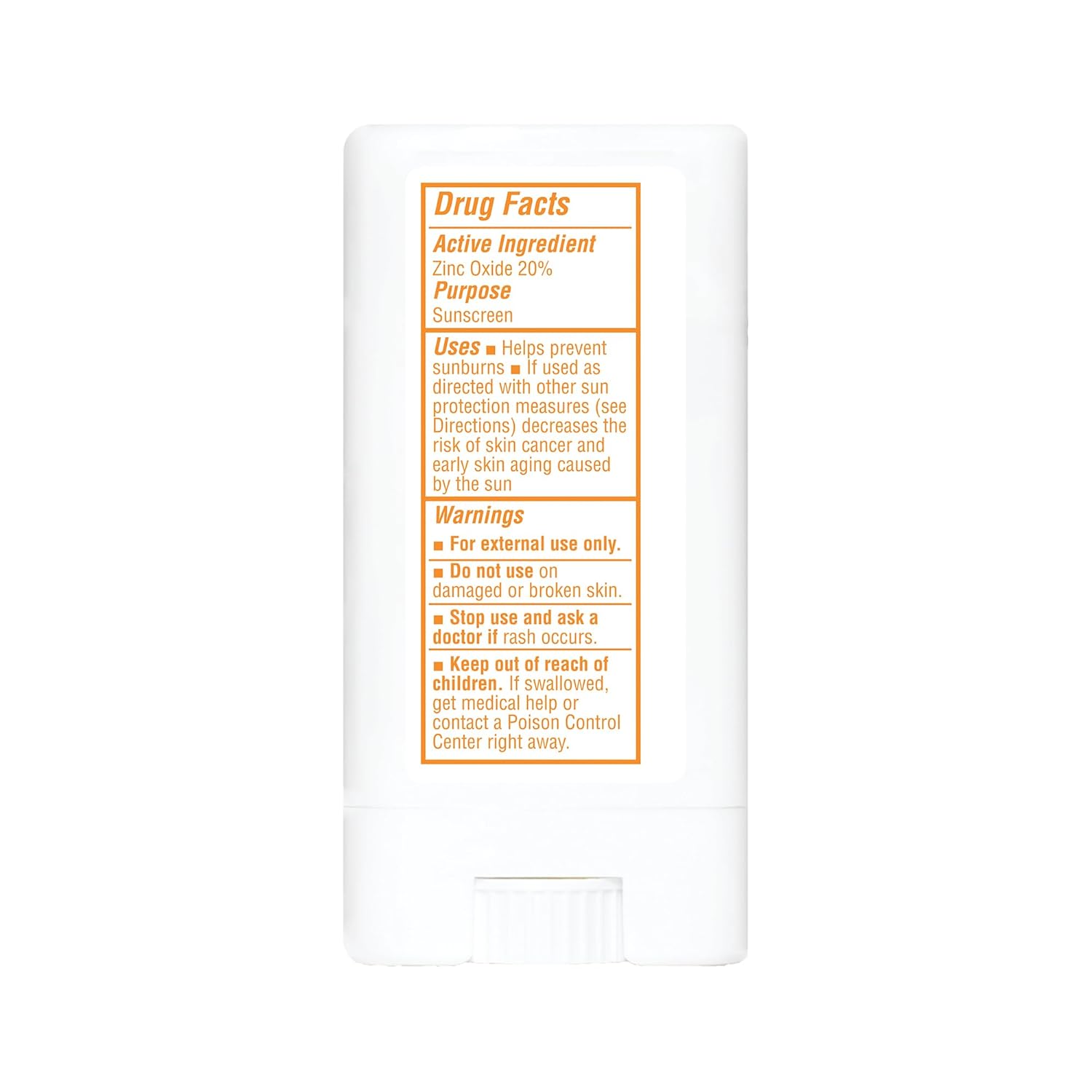 Thinkbaby SPF 30 Natural Sunscreen Stick 0.64 oz Water Resistant for All Ages - Image 4