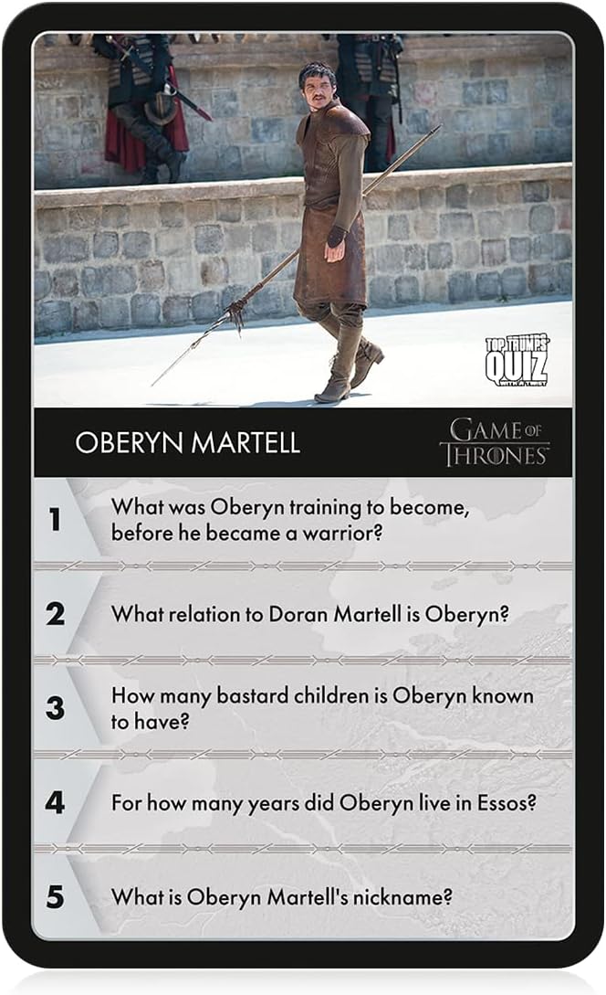 Game of Thrones Quiz Card Game for Ages 8+, 130 Westeros Character Trivia Cards - Image 6