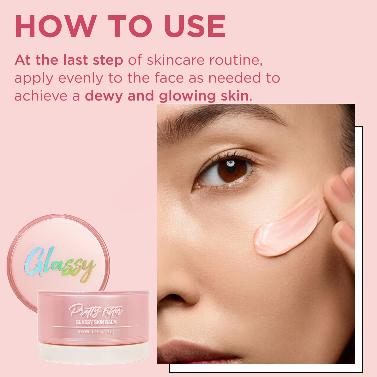 Touch in Sol Pretty Filter Glassy Skin Balm Primer 2 Pack 1.05 oz Moisturizing Face Cream - Image 7