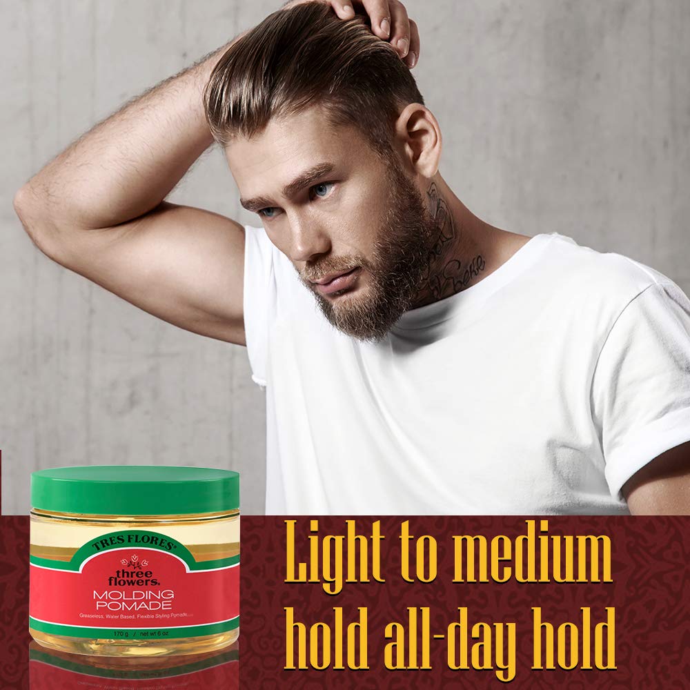 Tres Flores Molding Hair Styling Cream Pomade for All Hair Types 6oz 2 Pack - Image 3