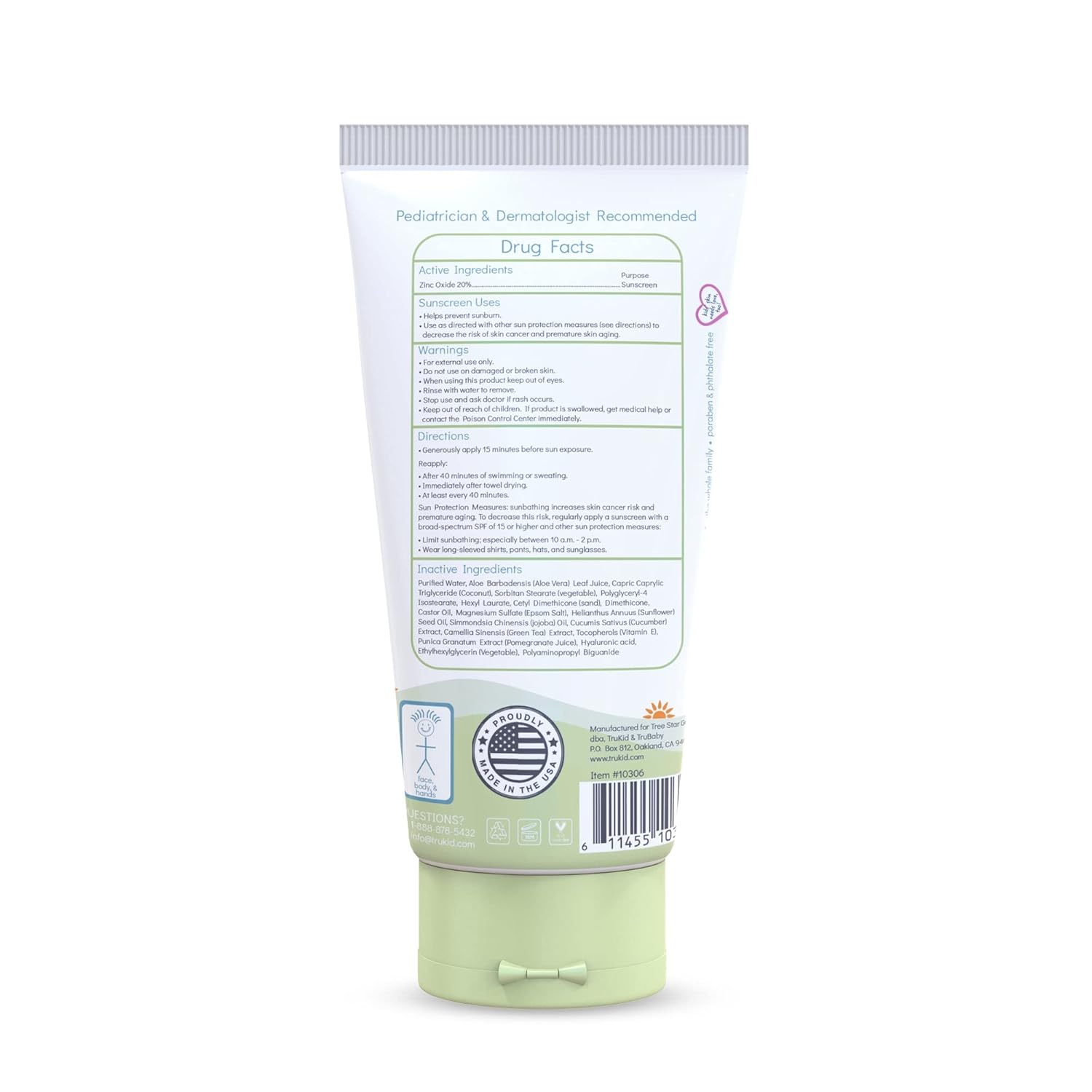 TruKid Eczema SPF30 Unscented 3.4oz Sunscreen Gentle Formula for All Ages - Image 9