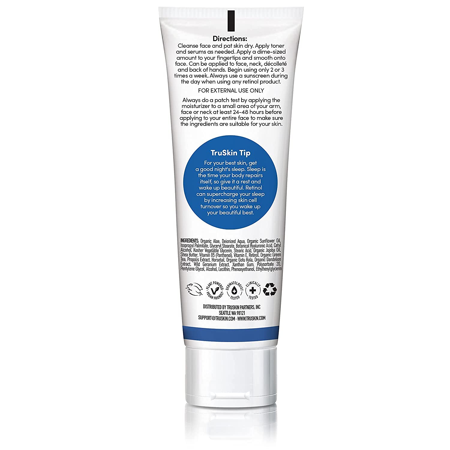 TruSkin Retinol Face Moisturizer 4 oz with Hyaluronic Acid and Vitamin E for Women - Image 2