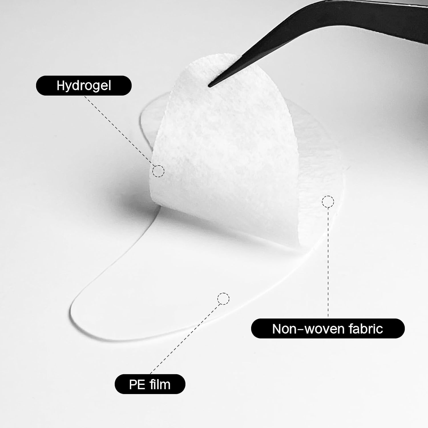 Vaincre 120 Pairs Hydrogel Under Eye Patches for Lash Extensions Lint-Free - Image 4
