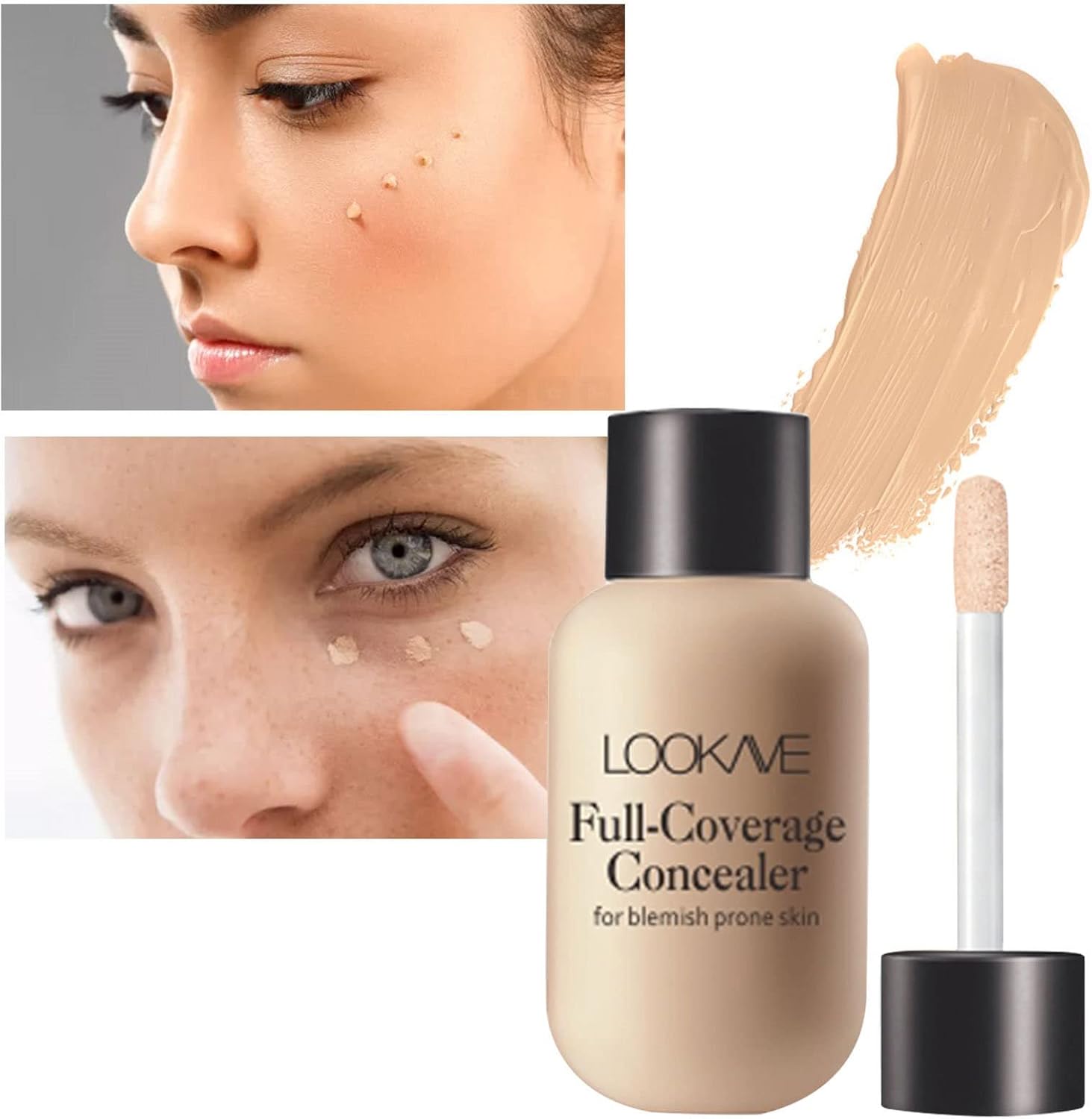 VESNIBA Baby Moisturizing Liquid Concealer Foundation Natural Finish Small Size - Image 5