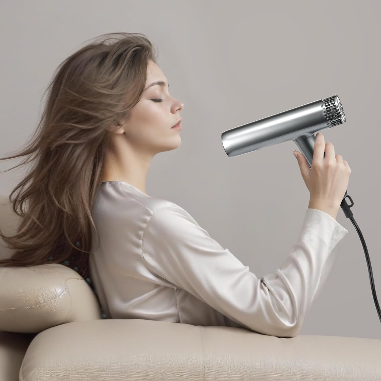 VEVOR Professional Hair Dryer 98000RPM 3 Million Negative Ions 3 Temp Speed Lightweight Travel Kit - Image 8