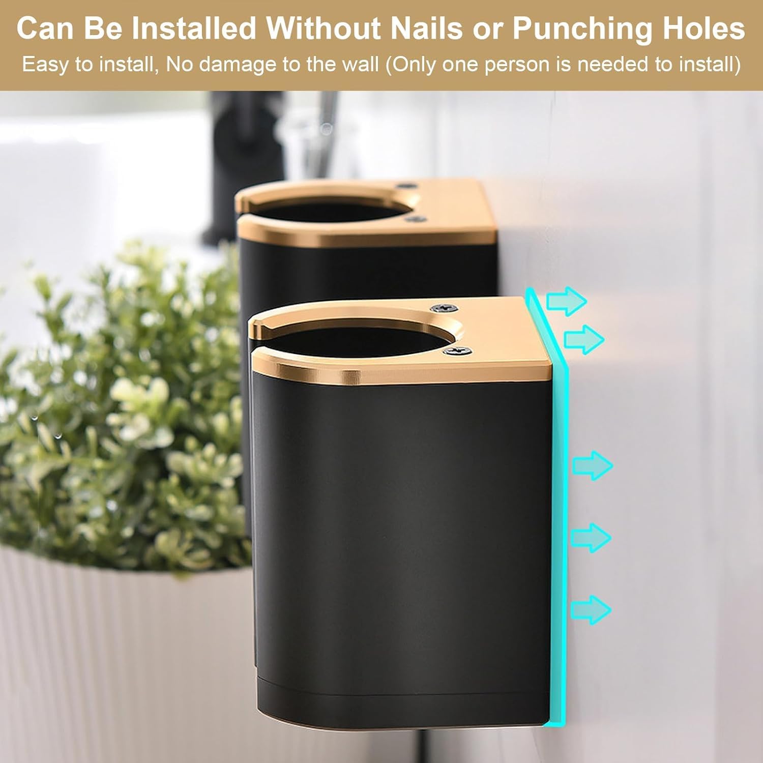Wall Mount Holder for Dyson Airstrait, Airwrap Styler, Curling Iron Barrels and Brushes, Metal Organizer Rack - Image 5