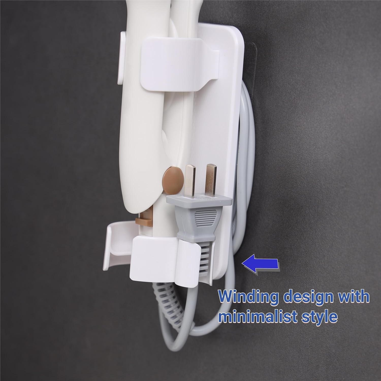 Wall-Mounted Hair Dryer, Curling Iron, and Straightener Organizer 1 Pack - Image 3