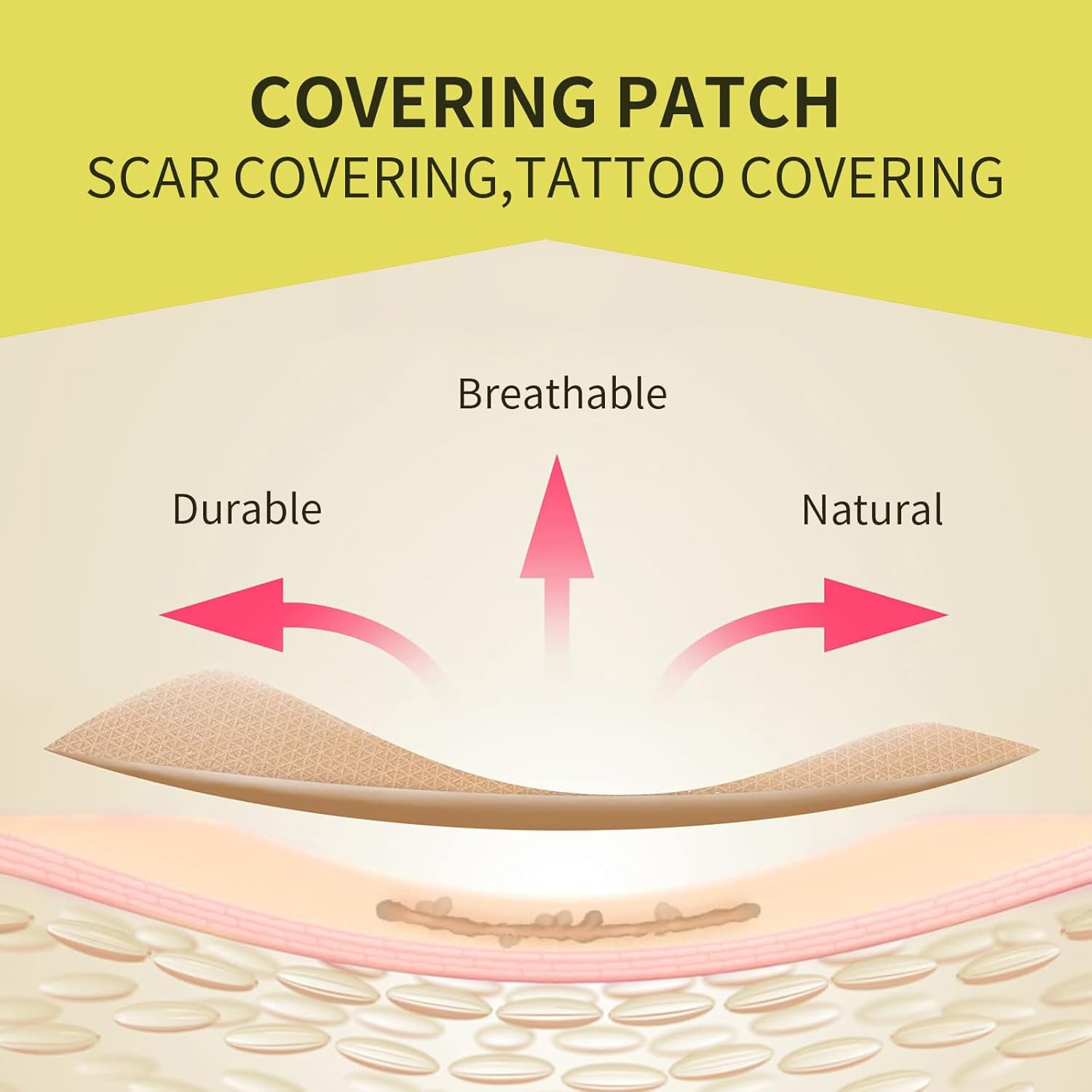 Ultra Thin Waterproof Tattoo Cover Up Tape - Breathable Skin Concealer Patch for Scars - Image 5