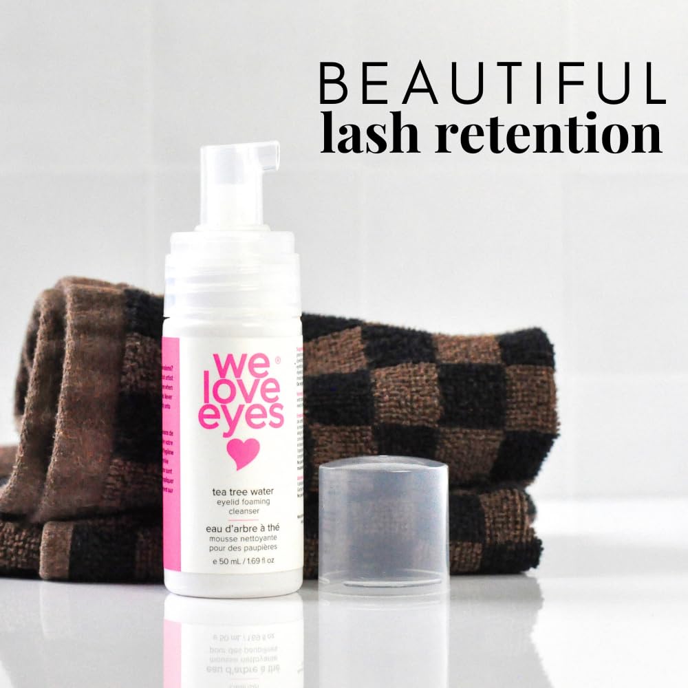 We Love Eyes 100% Oil Free Tea Tree Water Eyelid Foaming Cleanser 4 oz for Lash Care - Image 2