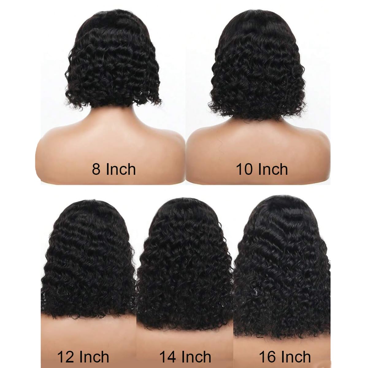 Wear and Go Glueless 8 Inch Deep Wave Bob Wig with 4x4 HD Lace Closure for Beginners - Image 4