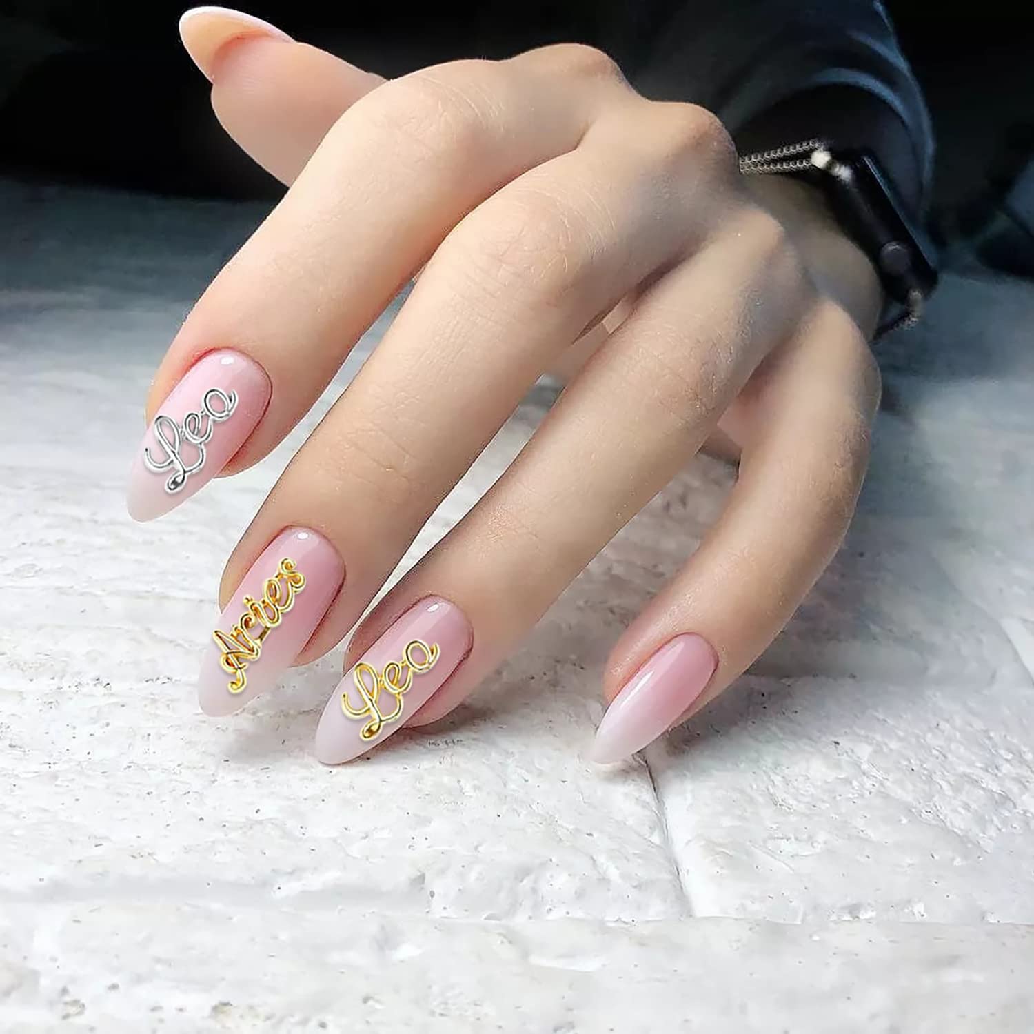 WOKOTO 120Pcs Gold 3D Zodiac Charms for Acrylic Nail Art Jewelry Creation - Image 4