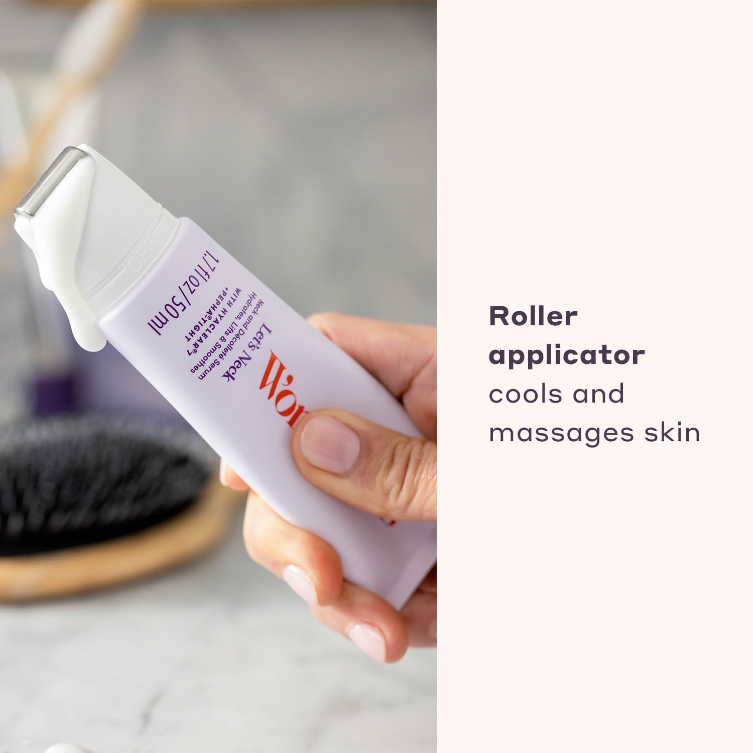 Womaness Let's Neck Firming Serum 50ml Roll On Cream for Neck Tightening Hydration - Image 6