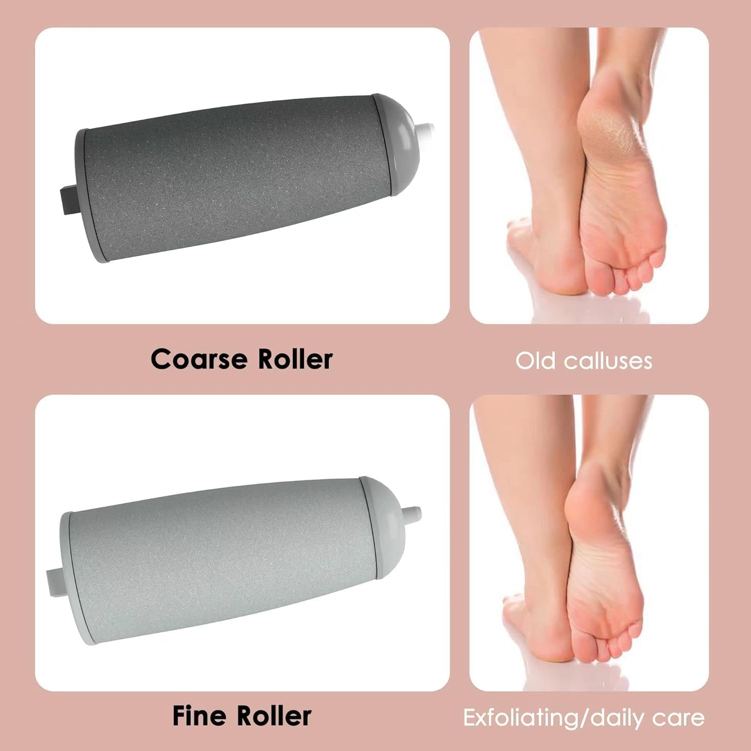 ZABOUL Rechargeable Electric Foot Callus Remover for Smooth Feet Care Pedicure Tool, Gentle Exfoliation - Image 8
