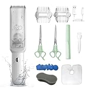 Baby Hair Clippers Set, Ultra Quiet Hair Trimmer with Vacuum for Infant, Toddler and Kids, Waterp...