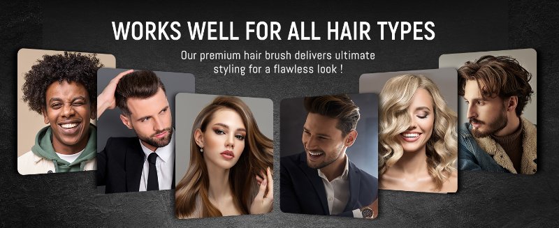 WORKS WELL FOR ALL HAIR TYPES