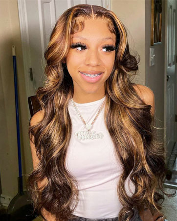 Highlighted Body Wave Wig