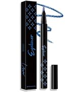 BEUKING Glitter Liquid Eyeliner, Pearlescent Sequins Diamond Ultra-Fine Tip Shining Eyeliner, Wat...