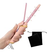 Ukliss Mini Curling Iron for Short Hair - Dual Voltage, Fast Heating in 30s, 5 Temp Settings, Aut...