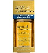 OGX Extra Strength Argan Oil Hair Treatment, 3.3 fl oz - Deep Moisturizing Serum for Dry, Damaged...