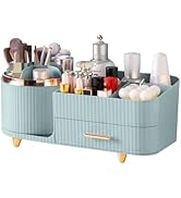 DASITON 360° Rotating Makeup Organizer with Drawers-Large Capacity Cosmetic Display Case for Skin...