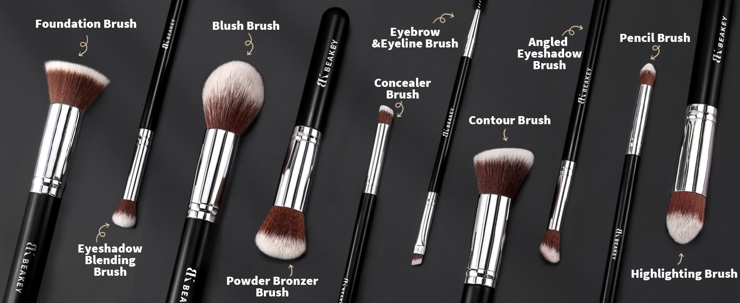 Makeup Brushes Premium Synthetic Foundation Face Brush Eyeshadow Kabuki Blush Brush gifts for mom