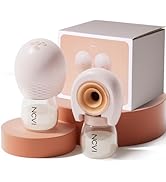 NCVI 8113 Wireless Breast Pump Hands Free 21/25mm Flanges, Portable Electric Wearable Breastfeedi...