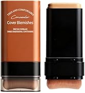 Face Foundation Concealer Stick,2-in-1 Long-wear Lightweight Contour Brighten Stick Blemish with ...