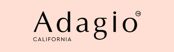Adagio California Logo with Beige background