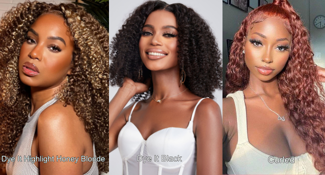 Lace front wigs human hair