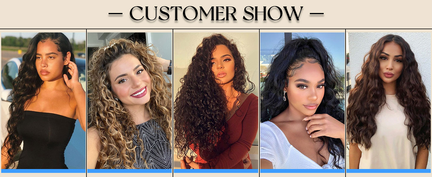 Natural Wave Curly Clip in Hair Extensions