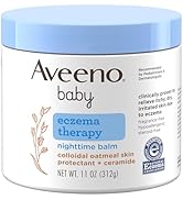 Aveeno Baby Eczema Therapy Nighttime Moisturizing Body Balm, Nourishing Skin Protectant Soothes &...