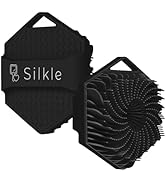 SILKLE Silicone Body Scrubber - Exfoliating Bath Brush and Skin Cleanser - Shower Sponge for Gent...