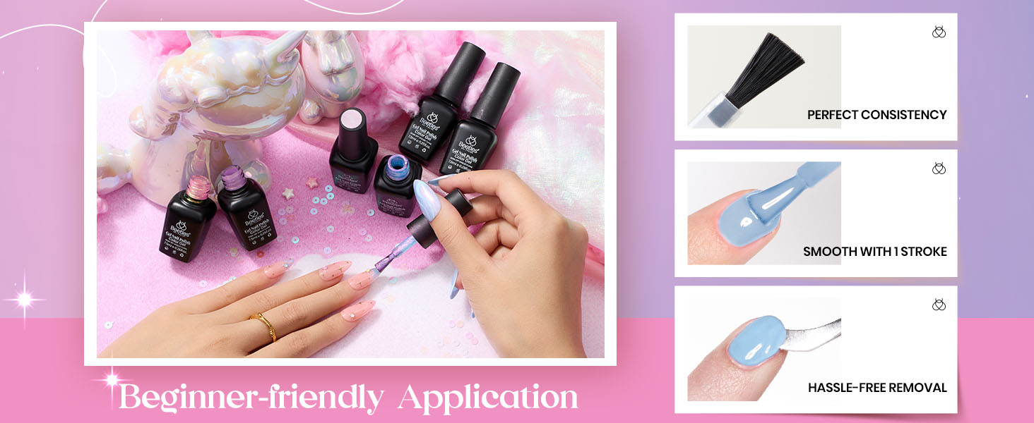 Beetles pearl gel nail polish