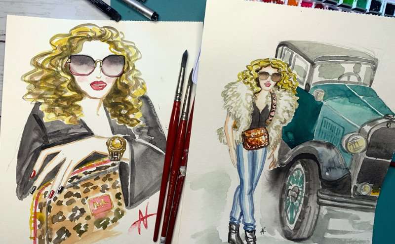 how to paint in watercolor fashion illustration tips painting drawing figure hair faces outfits pose